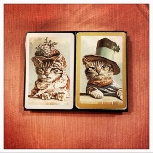 Antique Playing Cards, with Cats!